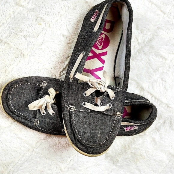 roxy gray slip on shoes